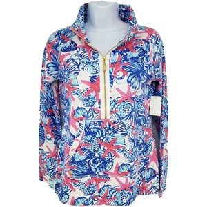 Lilly Pulitzer She She Shells Starfish Skipper Popover Jacket Sweater